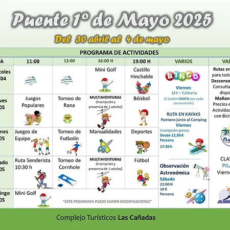 Complejo Turistico Canadas Casas De Campo- Actividades Gratuitas Todos Fines De Semana Banos De Montemayor